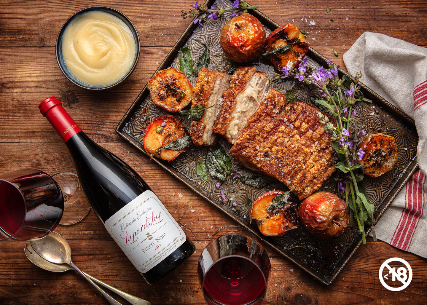 Slow Roast Pork Belly with Caramelized Apple Sauce – Leopards Leap