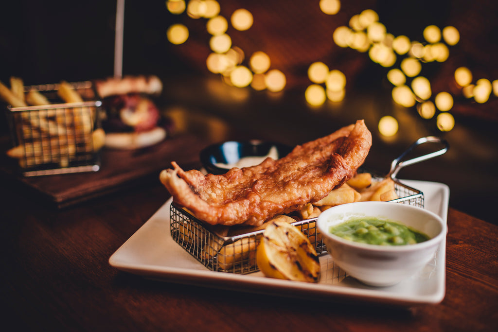 Beer battered fish and triple cooked chips – Leopard's Leap