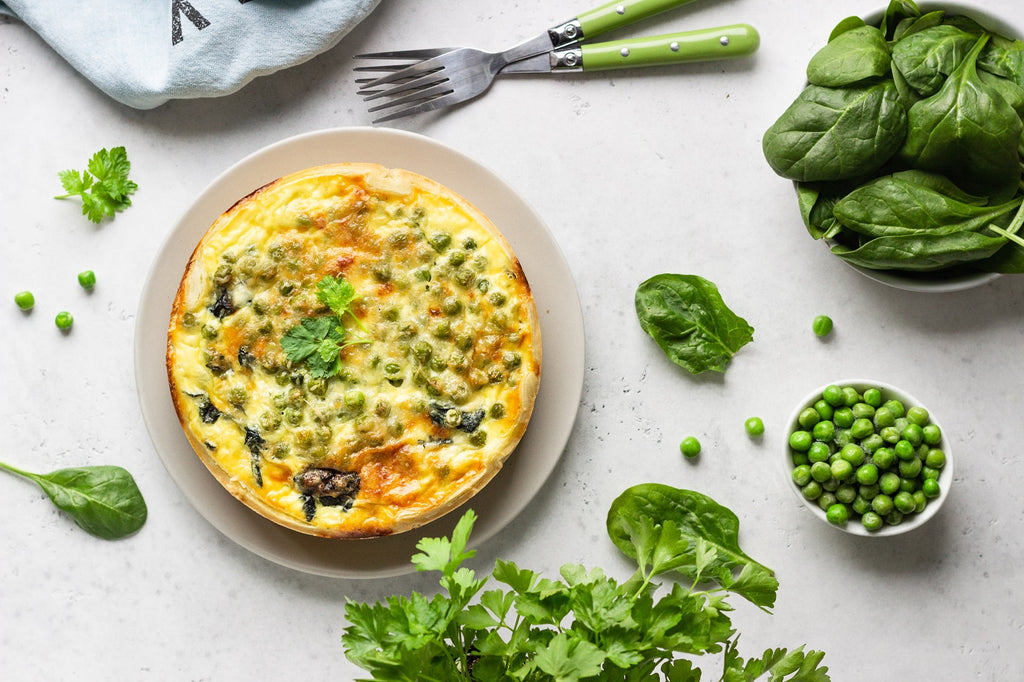 Pea, mint, feta and ricotta omelette – Leopards Leap